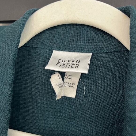 Eileen Fisher 100% Linen Skirt & Blazer Top Set Large - Picture 3 of 16